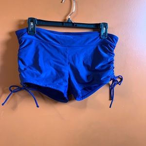 Blue boy short swim bottoms